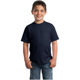 Youth 50/50 Cotton/Poly T-Shirt Navy Youth X - Large Short Sleeve T-Shirts