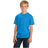 Youth 5.4 - oz 100% Cotton T-Shirt Youth X - Small Neon Blue Short Sleeve T-Shirts