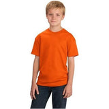 Youth 5.4 - oz 100% Cotton T-Shirt Youth X - Small Orange Short Sleeve T-Shirts