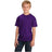 Youth 5.4 - oz 100% Cotton T-Shirt Youth X - Small Purple Short Sleeve T-Shirts