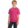 Youth 5.4 - oz 100% Cotton T-Shirt Youth X - Small Sangria Short Sleeve T-Shirts