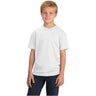 Youth 5.4 - oz 100% Cotton T-Shirt Youth X - Small White Short Sleeve T-Shirts