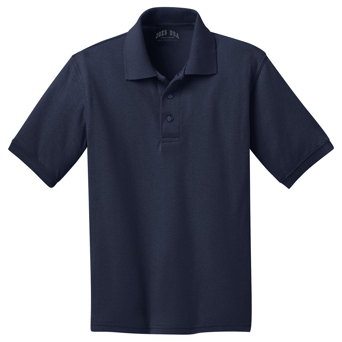Youth 5.5 - Ounce Jersey Knit Polo Deep Navy Youth X - Small Polos/Knits