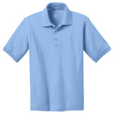 Youth 5.5 - Ounce Jersey Knit Polo Light Blue Youth X - Small Polos/Knits