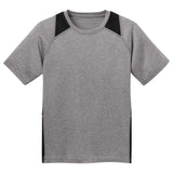 Youth All Sport 2 - Color Heather Athletic T-Shirts in 10 Colors. Sizes S - XL Vintage Heather/Black Youth X - Small Short Sleeve T-Shirts