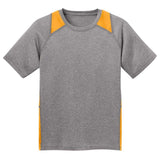 Youth All Sport 2 - Color Heather Athletic T-Shirts in 10 Colors. Sizes S - XL Vintage Heather/Black Youth X - Small Short Sleeve T-Shirts