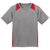 Youth All Sport 2 - Color Heather Athletic T-Shirts in 10 Colors. Sizes S - XL Vintage Heather/Black Youth X - Small Short Sleeve T-Shirts