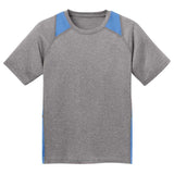 Youth All Sport 2 - Color Heather Athletic T-Shirts in 10 Colors. Sizes S - XL Vintage Heather/Black Youth X - Small Short Sleeve T-Shirts