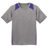 Youth All Sport 2 - Color Heather Athletic T-Shirts in 10 Colors. Sizes S - XL Vintage Heather/Black Youth X - Small Short Sleeve T-Shirts