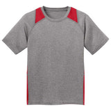 Youth All Sport 2 - Color Heather Athletic T-Shirts in 10 Colors. Sizes S - XL Vintage Heather/Black Youth X - Small Short Sleeve T-Shirts
