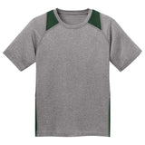 Youth All Sport 2 - Color Heather Athletic T-Shirts in 10 Colors. Sizes S - XL Vintage Heather/Black Youth X - Small Short Sleeve T-Shirts