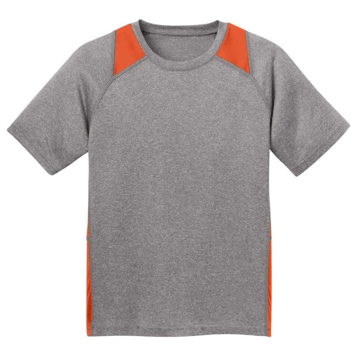 Youth All Sport 2 - Color Heather Athletic T-Shirts in 10 Colors. Sizes S - XL Vintage Heather/Black Youth X - Small Short Sleeve T-Shirts