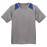 Youth All Sport 2 - Color Heather Athletic T-Shirts in 10 Colors. Sizes S - XL Vintage Heather/Black Youth X - Small Short Sleeve T-Shirts