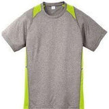 Youth All Sport 2 - Color Heather Athletic T-Shirts in 10 Colors. Sizes S - XL Vintage Heather/Lime Shock Youth Medium Short Sleeve T-Shirts