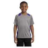Youth All Sport 2 - Color Heather Athletic T-Shirts in 10 Colors. Sizes S - XL Vintage Heather/Purple Youth Medium Short Sleeve T-Shirts