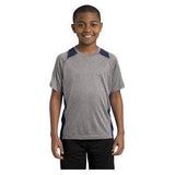 Youth All Sport 2 - Color Heather Athletic T-Shirts in 10 Colors. Sizes S - XL Vintage Heather/True Navy Youth Small Short Sleeve T-Shirts