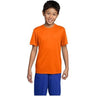 Youth Athletic All Sport Training Tee Shirts in 18 Colors Youth X - Small Deep Orange Short Sleeve T-Shirts