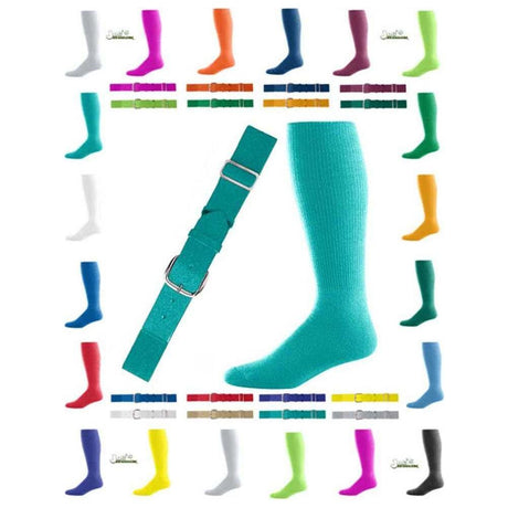 Youth Baseball Belt And Sock Combo - Teal