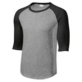 Youth Colorblock Raglan Jersey Heather Grey/Black Youth X - Small