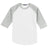 Youth Colorblock Raglan Jersey White/Heather Grey Youth X - Small