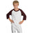 Youth Colorblock Raglan Jersey White/Maroon Youth X - Small
