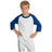 Youth Colorblock Raglan Jersey White/Royal Blue Youth X - Small