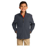 Youth Core Soft Shell Jacket Youth Small Battleship Grey Soft Shell Jackets