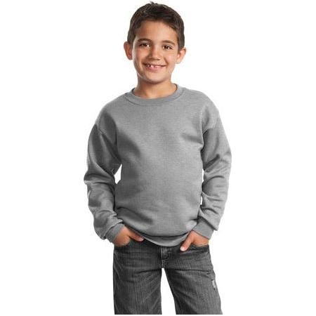 Youth Crewneck Sweatshirt Athletic Heather Youth X - Small Crewneck Sweatshirts
