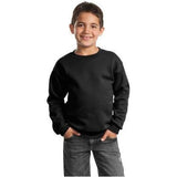 Youth Crewneck Sweatshirt Jet Black Youth X - Small Crewneck Sweatshirts