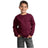 Youth Crewneck Sweatshirt Maroon Youth X - Small Crewneck Sweatshirts