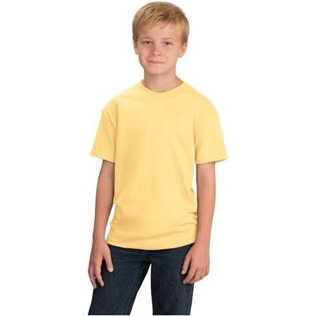 Youth Essential T-Shirt Youth Medium Daffodil Yellow Short Sleeve T-Shirts