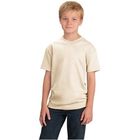 Youth Essential T-Shirt Youth Medium Natural Short Sleeve T-Shirts
