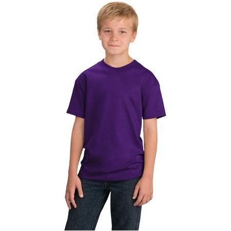 Youth Essential T-Shirt Youth Medium Purple Short Sleeve T-Shirts