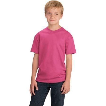 Youth Essential T-Shirt Youth X - Small Sangria Short Sleeve T-Shirts