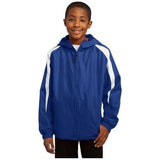 Youth Fleece - Lined Colorblock Jacket True Navy/White Youth X - Large Jackets