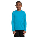 Youth Long Sleeve Competitor™ Tee Atomic Blue Youth X - Large Short Sleeve T-Shirts