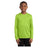 Youth Long Sleeve Competitor™ Tee Lime Shock Youth X - Small Short Sleeve T-Shirts