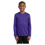 Youth Long Sleeve Competitor™ Tee Purple Youth Medium Short Sleeve T-Shirts