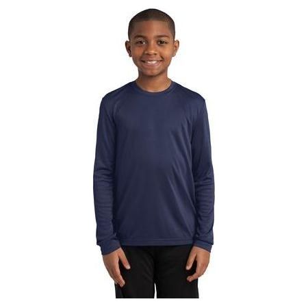 Youth Long Sleeve Competitor™ Tee True Navy Youth Medium Short Sleeve T-Shirts