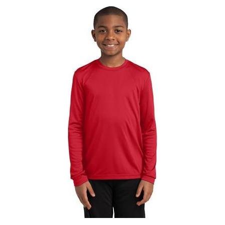 Youth Long Sleeve Competitor™ Tee True Red Youth X - Small Short Sleeve T-Shirts