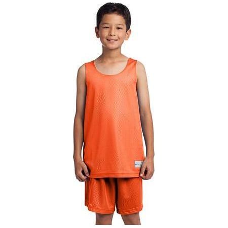 Youth PosiCharge Classic Mesh Reversible Tank Youth X - Large Deep Orange