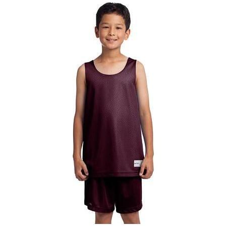 Youth PosiCharge Classic Mesh Reversible Tank Youth X - Small Maroon