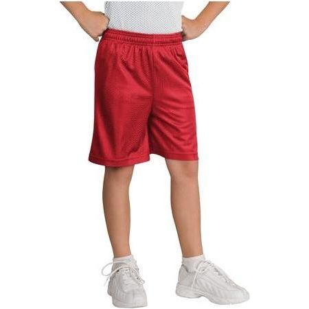 Youth PosiCharge™ Classic Mesh Short True Red 2X - Large