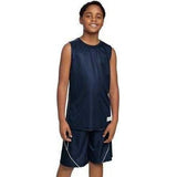 Youth PosiCharge Mesh Reversible Sleeveless Tee Youth X - Small Black Tank Top