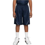 Youth PosiCharge™ Mesh Reversible Spliced Short True Navy Youth Large