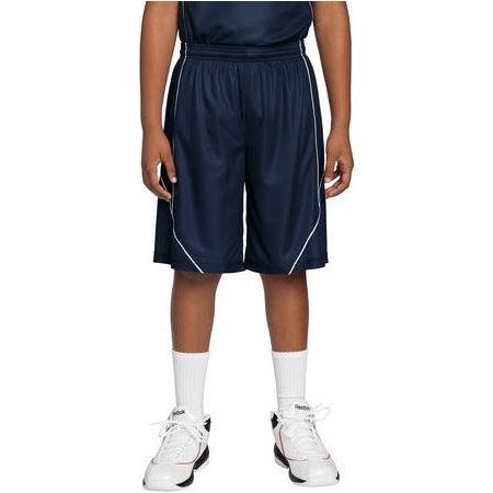 Youth PosiCharge™ Mesh Reversible Spliced Short True Navy Youth X - Large