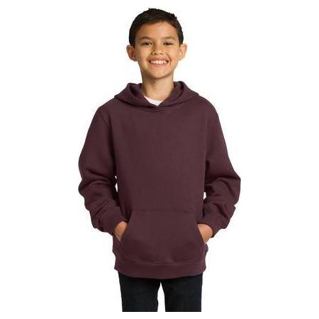 Youth Pullover Hooded Sweatshirt Youth Medium Maroon Sweatshirts