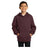 Youth Pullover Hooded Sweatshirt Youth X - Small Maroon Sweatshirts
