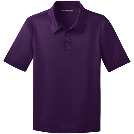 Youth Silk Touch™ Performance Polo Bright Purple Youth X - Small Polos/Knits