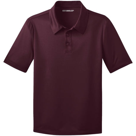 Youth Silk Touch™ Performance Polo Maroon Youth X - Small Polos/Knits